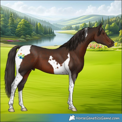 Horse Color:Liver Chestnut Tobiano 
