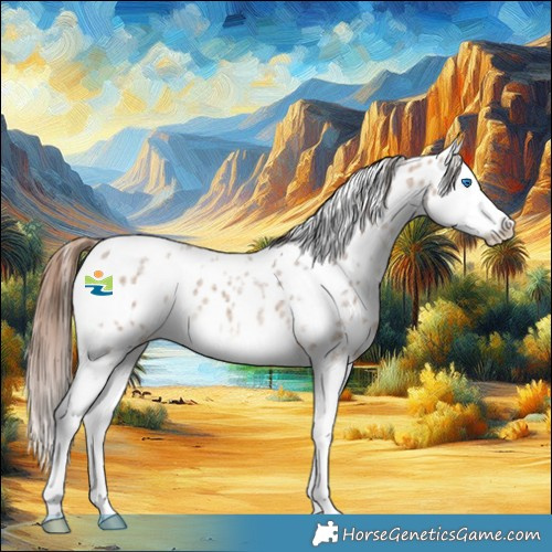 Horse Color:White Spotted Bay Roan Dun Splash Appaloosa 