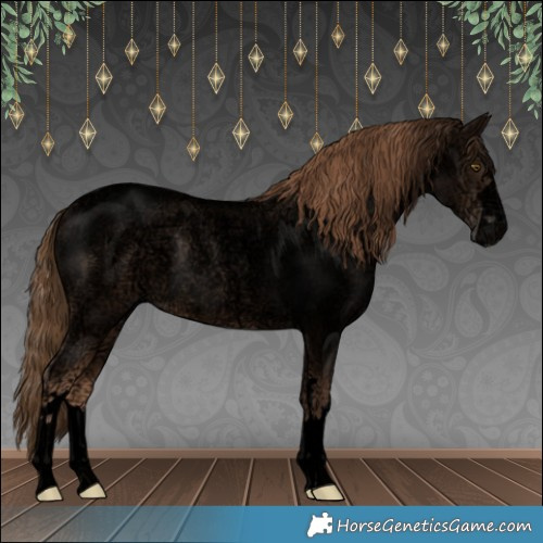 Horse Color:Void Liver Red Ice Roan Pearl 