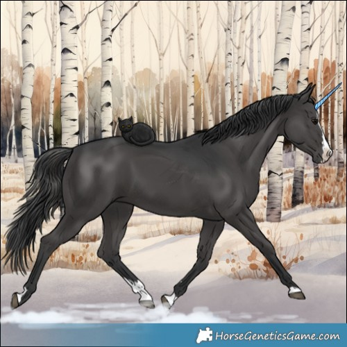 Horse Color:Black Splash