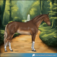 Horse Color:White Spotted Chocolate Palomino Tobiano 