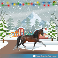 Horse Color:Brown Mushroom Sabino Tobiano 