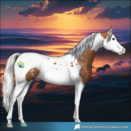Horse Color:Silver Bay Sabino Splash Tobiano 