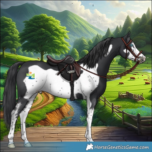 Horse Color:Black Sabino Frame 