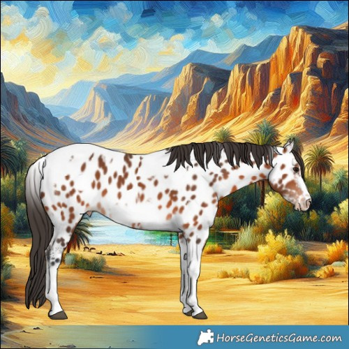 Horse Color:Bay Tobiano Frame Appaloosa 