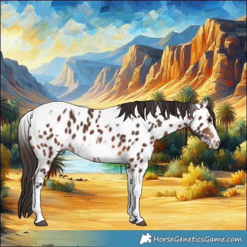 Horse Color:Bay Tobiano Frame Appaloosa 