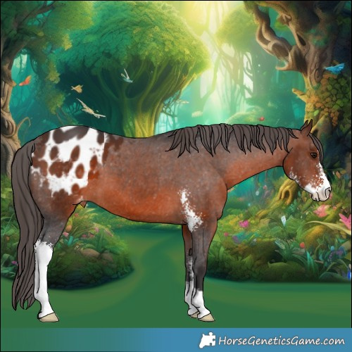 Horse Color:Brown Sabino Appaloosa 