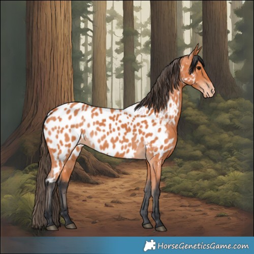 Horse Color:Bay Near Leopard