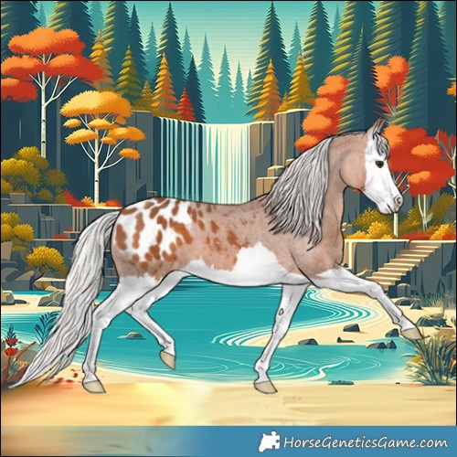 Horse Color:Silver Bay Splash Appaloosa