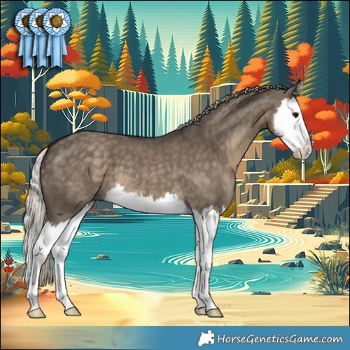 Horse Color:Silver Smoky Grullo Splash 