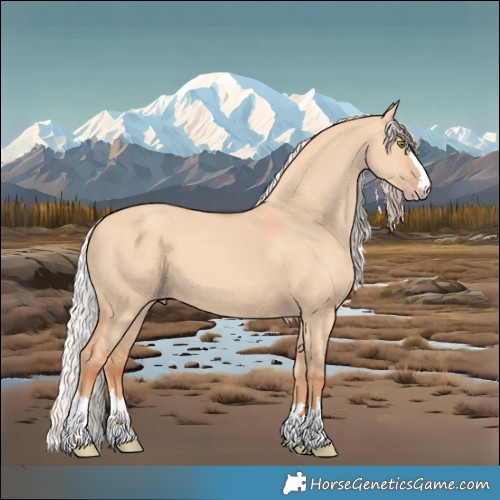 Horse Color:Silver Classic Champagne Dun 