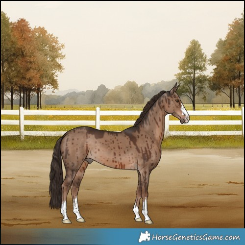 Horse Color:Liver Red Dun Brindle 