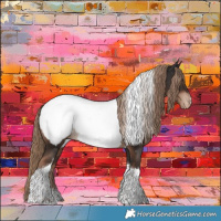 Horse Color:Liver Chestnut Tobiano Near Fewspot 