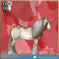 Horse Color:Gray Perlino Dun Tobiano