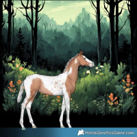 Horse Color:Silver Sable Champagne Splash Tobiano Rabicano 