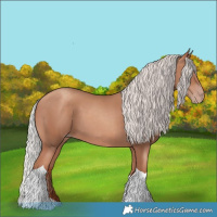 Horse Color:Silver Classic Champagne Tobiano 