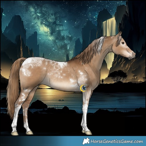 Horse Color:Gray Liver Red Dun Tobiano Rabicano