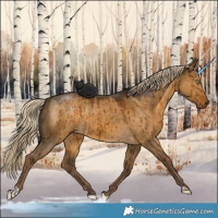 Horse Color:Chocolate Palomino Dun Brindle