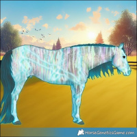 Horse Color:Thunderstruck White Spotted Blue Onyx Ice 