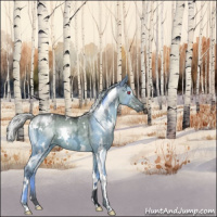 Horse Color:White Spotted Silver Grullo Chinchilla Ice 