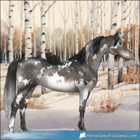 Horse Color:White Spotted Brown Dun Mushroom Rabicano Brindle