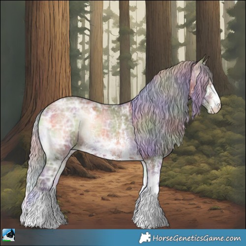 Horse Color:Nacre Chocolate Silver Brown Ice Onyx Sabino 