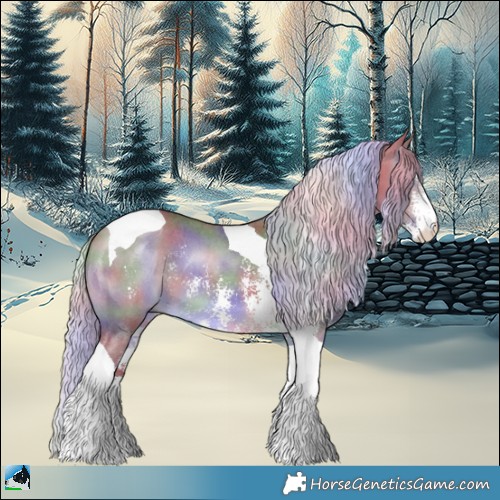 Horse Color:Nacre Chocolate Silver Brown Chinchilla Sabino Tobiano 