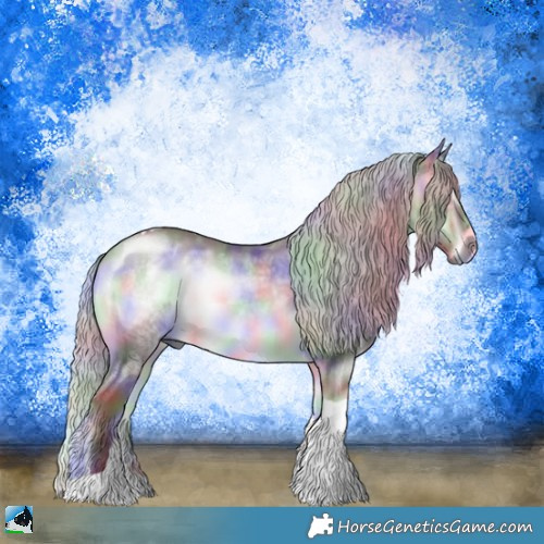 Horse Color:Nacre Chocolate Silver Brown Chinchilla Onyx Tobiano 
