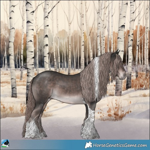 Horse Color:Platinum Liver Chestnut Tobiano