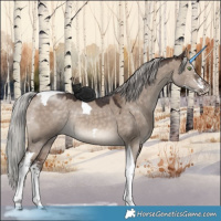 Horse Color:Silver Brown Dun Mushroom Sabino Tobiano