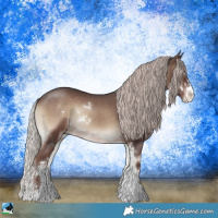 Horse Color:Chocolate Silver Blue Onyx Sabino