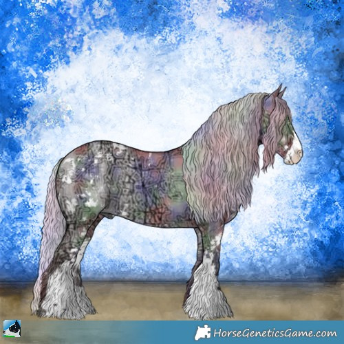 Horse Color:Nacre Chocolate Silver Grullo Chinchilla Ice Sabino Rabicano 