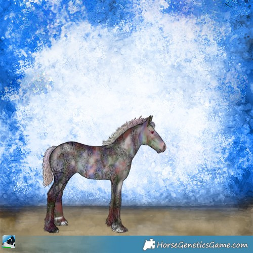 Horse Color:Nacre Chocolate Silver Brown Chinchilla Ice Sabino Rabicano 