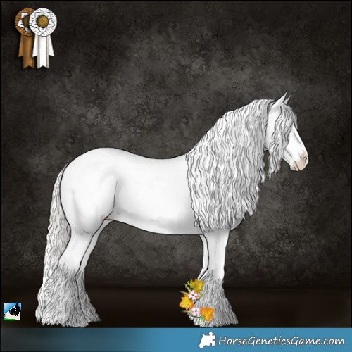 Horse Color:Silver Bay Pearl Onyx Sabino Rabicano 