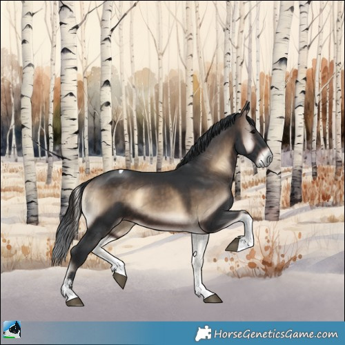 Horse Color:Brown Onyx Sabino Tobiano