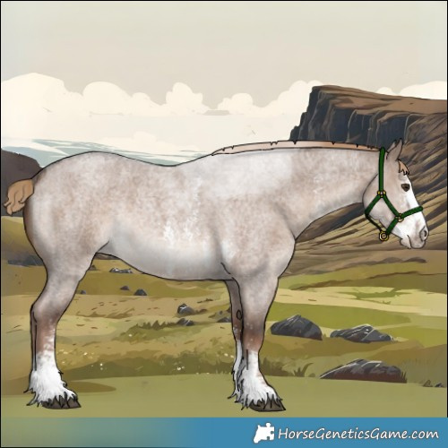 Horse Color:Liver Red Dun Roan Sabino Rabicano