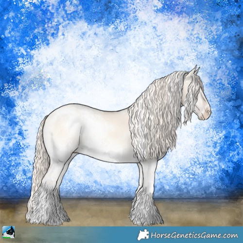 Horse Color:White Spotted Cremello Ice Onyx Sabino Rabicano 