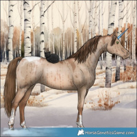 Horse Color:Liver Red Dun Pearl Tobiano Brindle