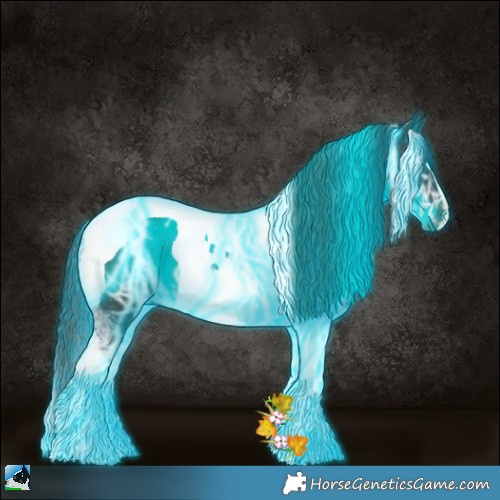 Horse Color:Thunderstruck Black Ice Tobiano 