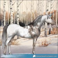 Horse Color:White Spotted Liver Red Dun Ice Brindle 