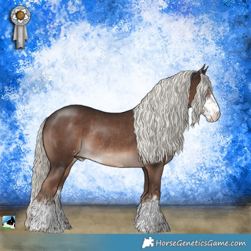 Horse Color:Liver Chestnut Mushroom Sabino Rabicano 