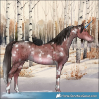 Horse Color:White Spotted Liver Red Dun Tobiano Brindle