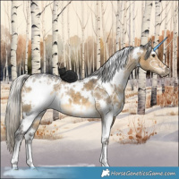Horse Color:White Spotted Silver Buckskin Ice Dun