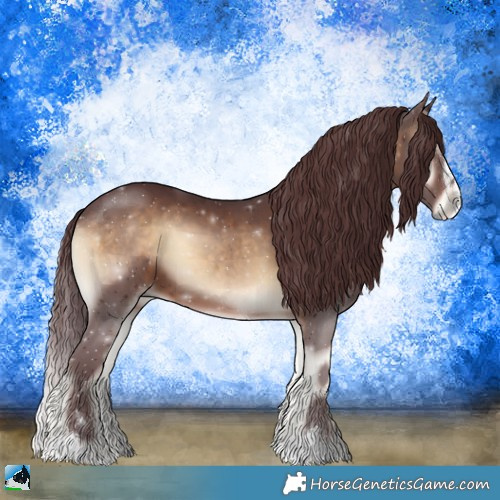 Horse Color:Chocolate Brown Onyx Sabino 