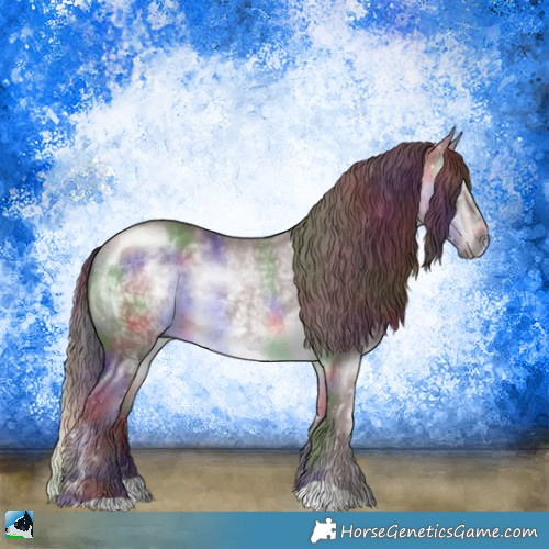 Horse Color:Nacre Chocolate Brown Chinchilla 