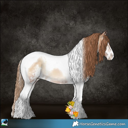Horse Color:Blue Onyx Pearl Sabino Tobiano 