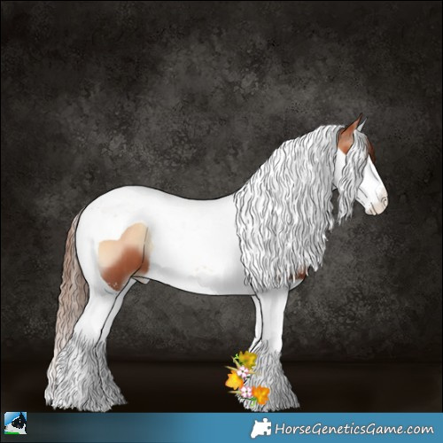 Horse Color:Brown Pearl Onyx Sabino Splash Tobiano 