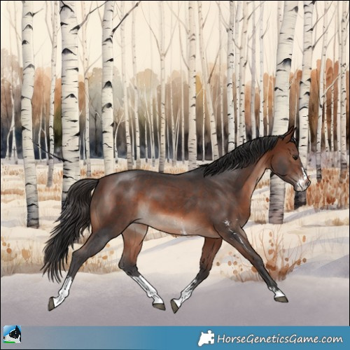Horse Color:Bay Mushroom Sabino