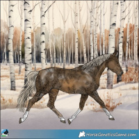 Horse Color:Chocolate Palomino Ice Mushroom Tobiano 