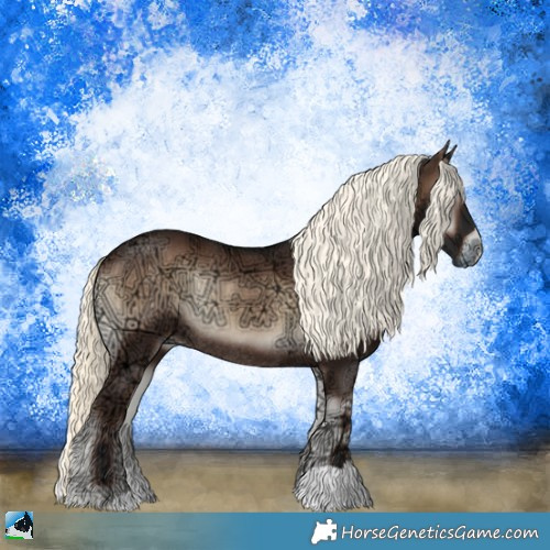 Horse Color:Liver Red Onyx Ice Mushroom Rabicano 